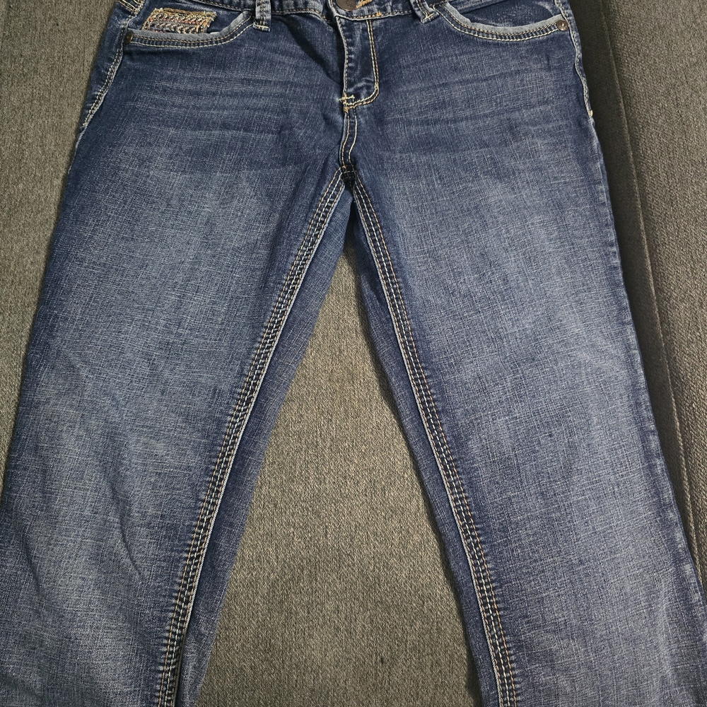 Ariya Dark Blue Ankle & Cropped Jeans